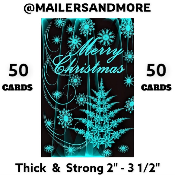 50 Emerald Christmas Thank You Cards. PRICE IS FIRM - Picture 1 of 1